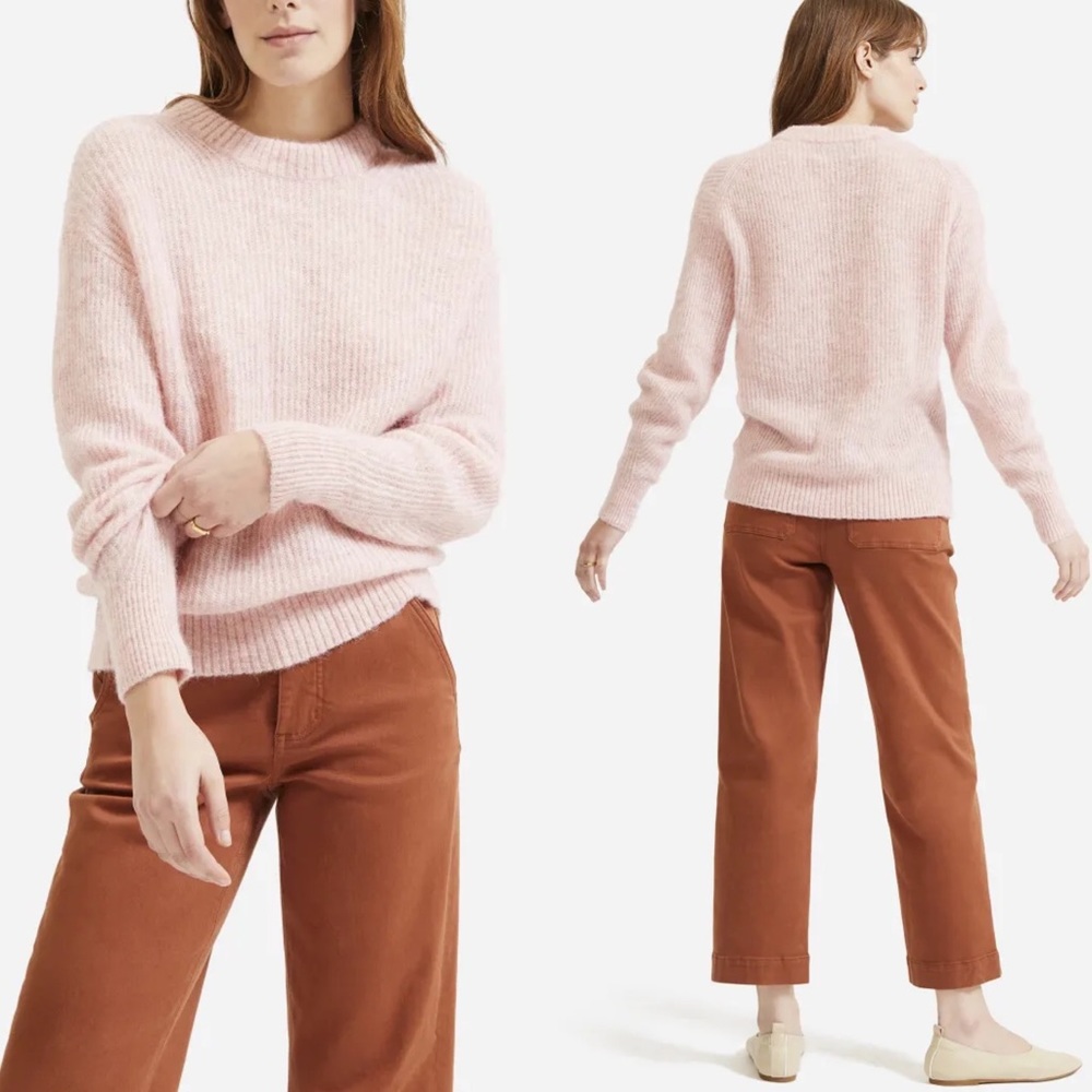 Everlane Oversized Alpaca Crew Sweater Sz Small
